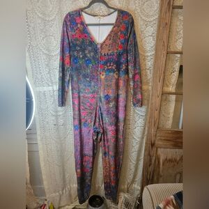 Natural Life Onesie, Womens XS, One Piece, Zipper Closure. Colorful, Soft